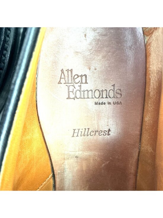 Allen Edmonds Hillcrest Leather Oxford Dress Shoes Mens 10 D Black Made In USA main image 7